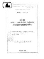 Đổi mới quản lý kinh tế vĩ mô ở việt nam theo quan điểm hệ thống 