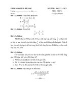 đề thi và đáp án hk 2 toán 6