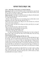 Đề cương sinh thái học 