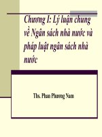 lý luận chung về ngân sách nhà nước