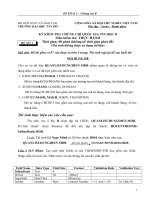 Đề thi chứng chỉ b tin học đề 3 