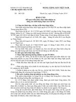 Báo cáo kết quả triển khai thực hiện nhiệm vụ nâng cao chất lượng hoạt của Chi bộ