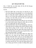 QUY HOẠCH đô THỊ 