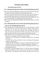 đề cương TIN học ỨNG DỤNG 