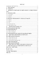 Đánh giá hiện trạng môi trường  trên địa bàn xã trung giã  huyện sóc sơn  thành phố hà nội 