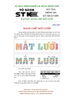 Tự học photoshop 6.0 bằng hình ảnh