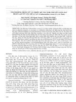 Tách dòng phân tử và thiết kế vector chuyển gen DAT phân lập từ cây dừa cạn (catharanthus roseus (l ) g  don) 