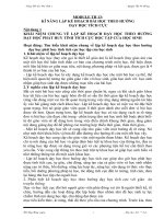 bài thu hoạch bồi dưỡng thường xuyên KĨ NĂNG LẬP KẾ HOẠCH BÀI HỌC THEO HƯỚNG  DẠY HỌC TÍCH CỰC