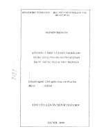 Xây dựng ý thức và tình cảm dân tộc chân chính cho con người việt nam trước thách thức hiện nay 