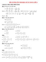 Toán 6: ĐỀ CƯƠNG ÔN TẬP THI HỌC KỲ II