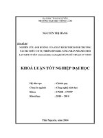 Nghiên cứu ảnh hưởng của chất kích thích sinh trưởng và chất hữu cơ tự nhiên đến khả năng nhân nhanh chồi lan kim tuyến kỹ thuật in vitro 