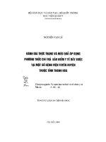 Đánh giá thực trạng và hiệu quả áp dụng phương thức chi trả bảo hiểm y tế bắt buộc tại một số bệnh viện tuyến huyện 