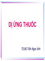 Bài giảng dị ứng thuốc   TS BS trần ngọc ánh