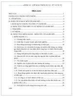 Phân tích SWOT công ty kinh đô full