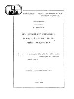 Mối quan hệ biện chứng giữa quy nạp và diễn dịch trong nhận thức khoa học 