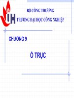 Nguyên lý chi tiết máy   chương 9  ổ trục