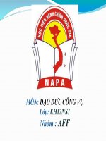 Tiểu luận công chức và thực thi công vụ nhà nước