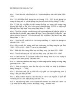 HẸ THỐNG CÂU HỎI ÔN TẬP HSG SỬ 9 HOT