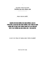 Thực trạng và giải pháp nâng cao hiệu quả của công tác bồi thường giải phóng mặt bằng trên địa bàn huyện võ nhai tỉnh thái nguyên 