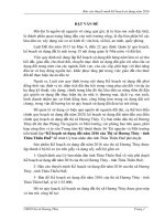 Kế hoạch sử dụng đất năm 2016 của Thị xã Hương Thủy - tỉnh Thừa Thiên Huế