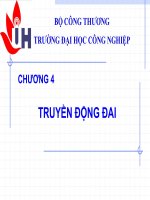 Nguyên lý chi tiết máy   chương 4  truyền động đai