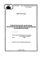 Sự biến đổi của cơ cấu xã hội giai cấp ở việt nam trong quá trình phát triển nền kinh tế hàng hóa nhiều thành phần theo định hướng 