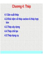 Bài giảng vật liệu học   chương 4  thép