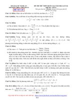 ĐỀ THI THỬ THPT QUỐC GIA NĂM 2016 (LẦN II) TRƯỜNG THPT ANH SƠN II Môn thi : TOÁN