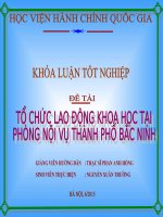 Tổ chức lao động khoa học tại văn phòng