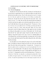 CƠ SỞ LÍ LUẬN VÀ CƠ SỞ THỰC TIỄN VỀ THI PHÁP HỌC