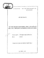 Trí thức nữ việt nam trong công cuộc đổi mới hiện nay   tiềm năng và phương hướng xây dựng 