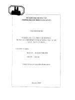 Nghiên cứu cấu trúc tập hợp hạt trong quá trình kết tinh áp dụng cho các hệ 