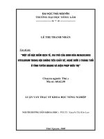 Một số đặc điểm dịch tễ, vai trò của giun đũa neoascaris vitulorum trong hội chứng tiêu chảy của bê nghé dưới 3 tháng tuổi ở tỉnh tuyên quang và biện pháp điều trị 