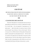 SKKN BIỆN PHÁP GIÚP học SINH lớp 9 TRƯỜNG THCS hòa hội KHẮC sâu KIẾN THỨC CHƯƠNG các hợp CHẤT vô cơ THÔNG QUA VIỆC tổ CHỨC TRÒ CHƠI  THUẬT NHỚ 