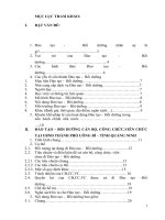 Đào tạo, bồi dưỡng cán bộ công chức