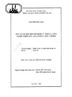 Một số chỉ tiêu biến đổi bệnh lý trên gà công nghiệp nhiễm độc AFLATOXIN b, thực nghiệm 