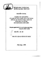 Nghiên cứu ảnh hưởng của một số yếu tố kết cấu và sử dụng đến ma sát trong ổ trục chân vịt dùng bạc lót gỗ me 