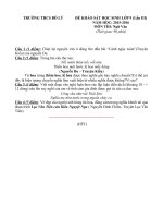 Đề thi thử vào lớp 10- THPT môn Văn