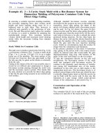 Example 43, 2 x 2-Cavity Stack Mold with a Hot-Runner System for Runnerless Molding of Polystyrene Container Lids Using Direct Edge Gating