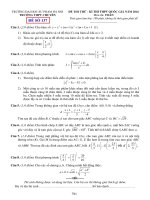 ĐỀ THI THỬ - KÌ THI THPT QUỐC GIÁ NĂM 2016 TRƯỜNG THPT CHUYÊN Môn thi: TOÁN