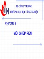 Nguyên lý chi tiết máy   chương 2  mối ghép ren