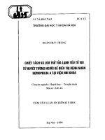 Chiết tách và lưu trữ tủ lạnh yếu tố VIII từ huyết tương người để điều trị bệnh nhân hemophilia a 