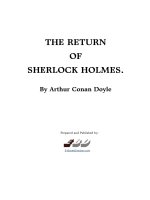 top truyện tiếng anh nên đọc The return of sherlock holmes