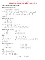 Toán 6: ĐỀ CƯƠNG ÔN THI HỌC KỲ II