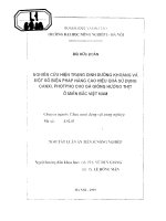 Nghiên cứu hiện trạng dinh dưỡng khoáng và một số biện pháp nâng cao hiệu quả sử dụng canxi, photpho cho gà giống 