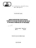 Nghiên cứu biến đổi một số chỉ số sinh học ở người tiếp xúc dài ngày với nhiên liệu lỏng tên lửa 