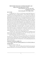 skkn phương pháp giảng dạy các mối quan hệ nhân quả sách giáo khoa địa lý lớp 10 