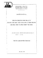 Phương pháp dạy học địa lý ở trường tiểu học việt nam theo hướng cho học sinh tự phát triển tri thức 