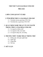 Tiểu luân thơ ca việt nam 30 45