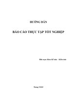HƯỚNG DẪN BÁO CÁO THỰC TẬP NGÀNH KẾ TOÁN